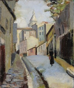 La rue St Vincent -1937 – Peinture, Huile/toile